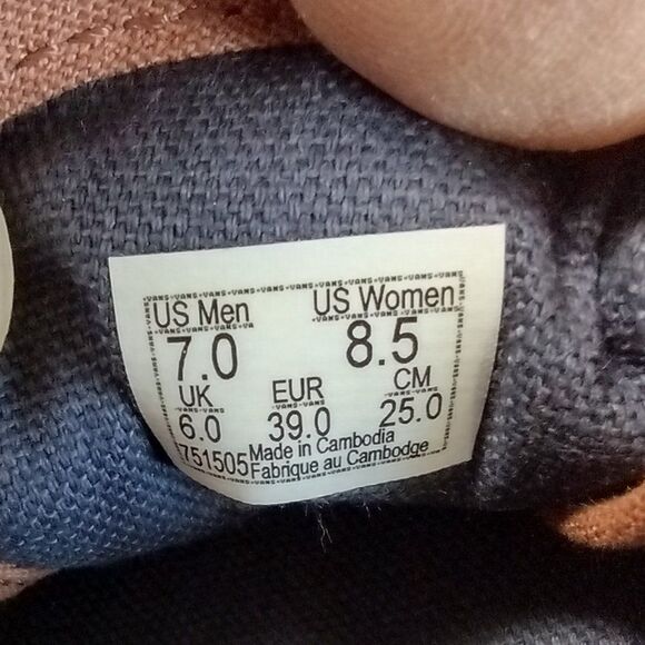 Vans C&L era 59 Tan Khaki Sneakers Unisex Men's Size 7 or Women's Size 8.5 - Picture 9 of 9